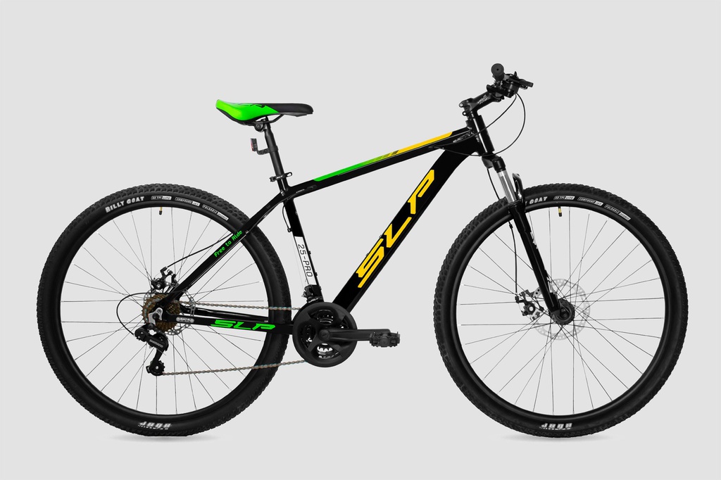 BICICLETA SLP MTB 25 PRO R29 NEGRO AMARILLO VERDE 0017222
