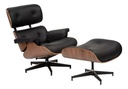 SILLON TRIBECA EC-015/WBK MILLER C/OTTOMAN WALNUT &amp; BLACK