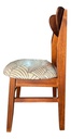SILLA INMACOL NORWAY 146-3 CASTAÑO ESTAMPADO PANA BLANCO