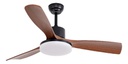 VENTILADOR DE TECHO ETHEOS GVTI-VTMO CON LUZ LED 3 ASPAS NEGRO CUOTA MELI