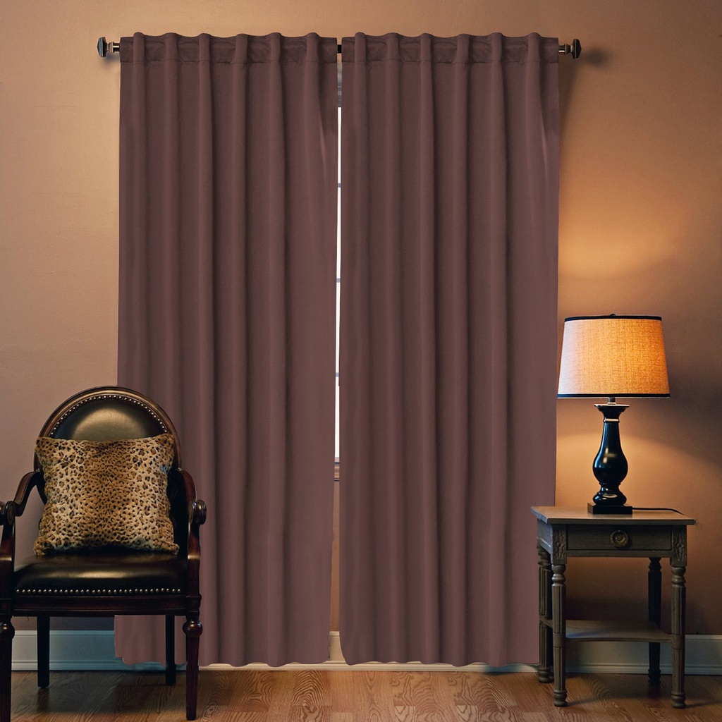 CORTINA AMARELO BLACK OUT 1.40 X 2.10 M LISA ROSA VIEJO