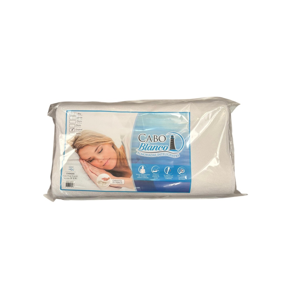 ALMOHADA CABO BLANCO 65X35 VISCOELASTICA CERVICAL 1004