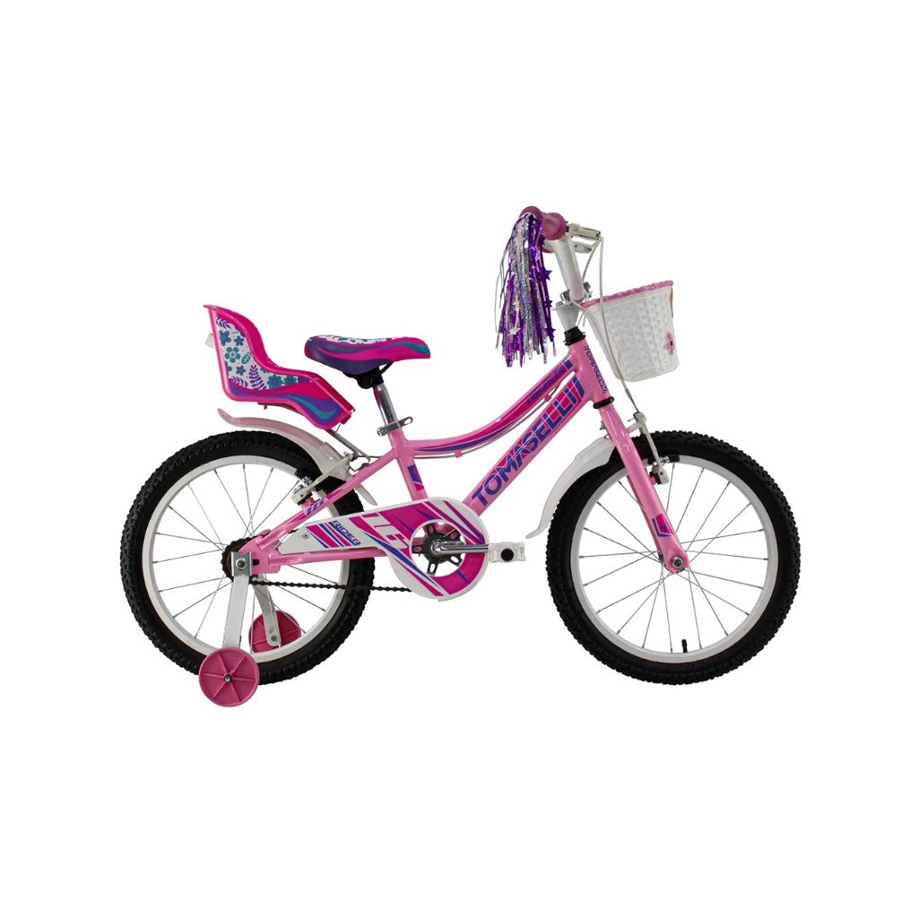 BICICLETA TOMASELLI RIDER R16 FULL ROSA BLANCO