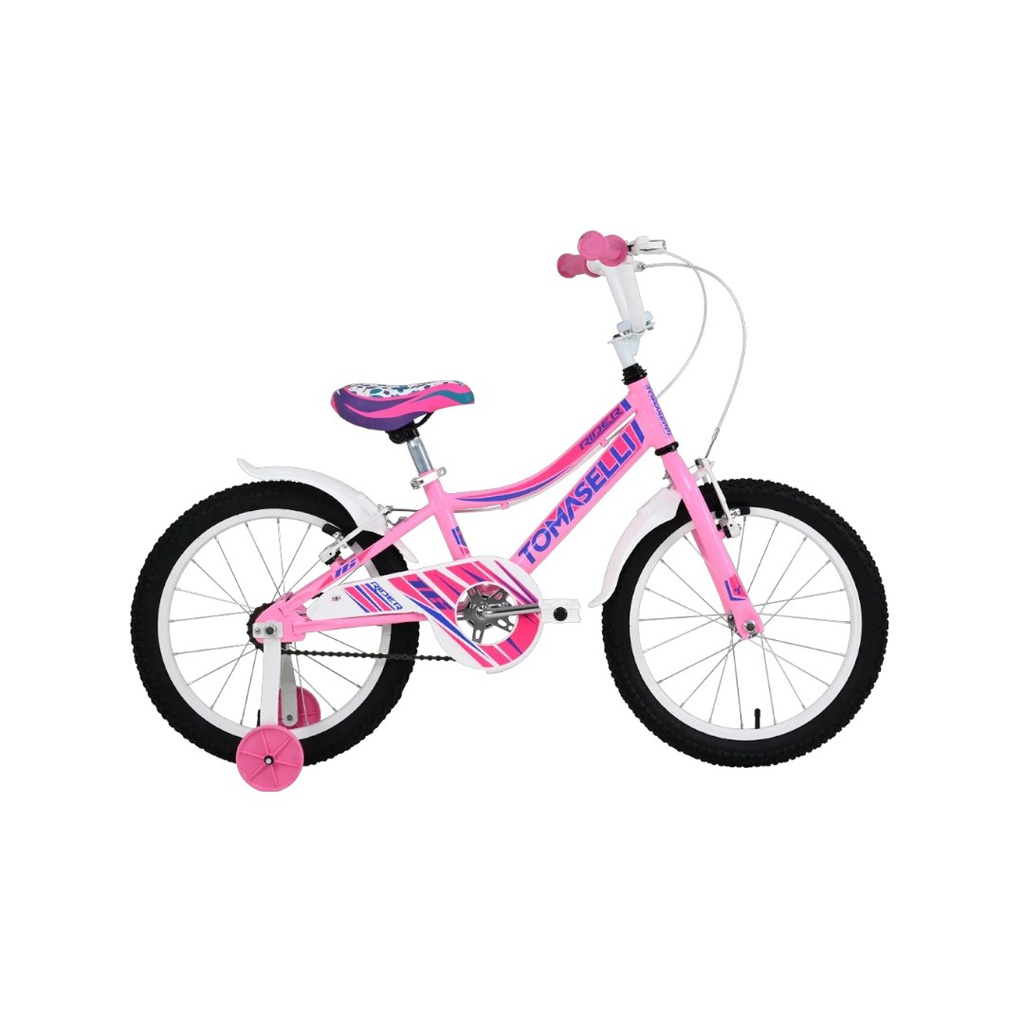 BICICLETA TOMASELLI RIDER R16 TRID160ROSB ROSA BLANCO