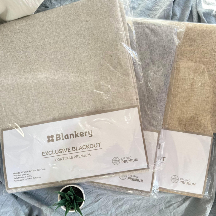 CORTINA BLANKERY EXCLUSIVE BLACKOUT GRIS BH081