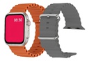 RELOJ SMARTWATCH X-VIEW QUANTUM QFLEX + MALLA GRIS