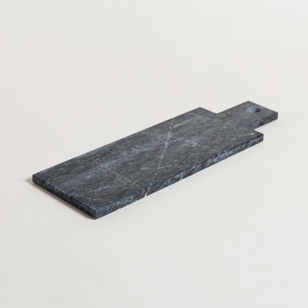 TABLA ANDHRA DE MARMOL  NEGRO CON MANGO 0113A22