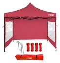 GAZEBO WAGGS GZBO01 3X3 MTS ROJO CON PAREDES 934