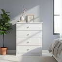 COMODA HENN LABIRINTO I714-10 4 CAJONES BLANCO