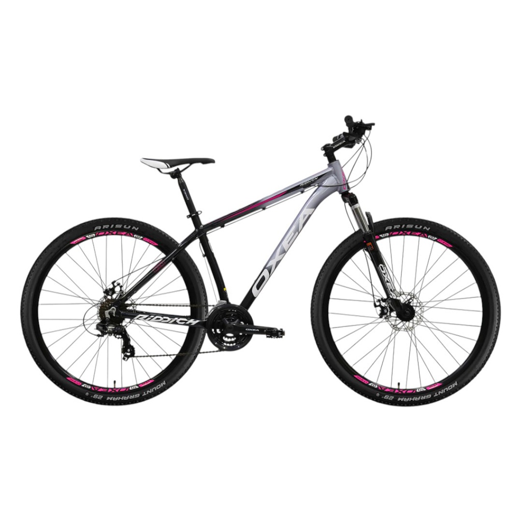 BICICLETA OXEA RIDDICH R29 TALLE L NEGRO DEGRADE GRIS VIOLETA