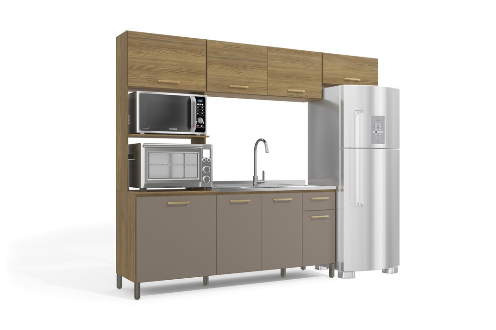 KIT COCINA COMPACTA KAPPESBERG L780A NGFE C/ MESADA