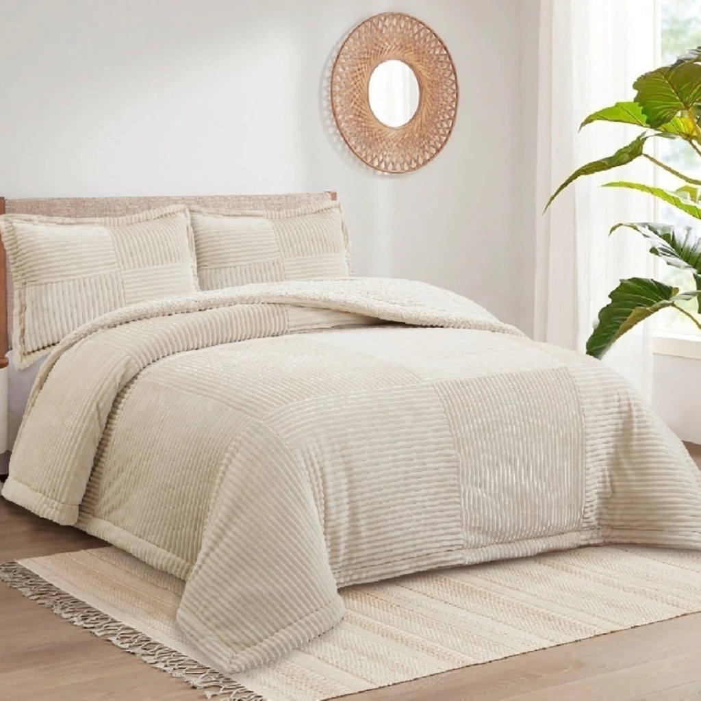 EDREDON AMARELO PREMIUM PATCHWORK KING 86805
