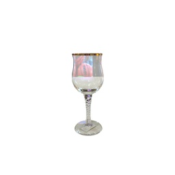 [11141009] COPA VINO CRISTAL PIE TALLADO c/u