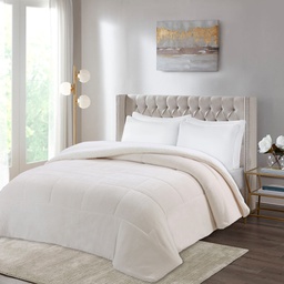 [12141515] EDREDON FLANNEL LISO 220X240CM NATURAL 86102