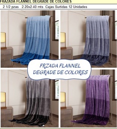 [12141520] FRAZADA DEGRADE DE COLORES 2 1/2 2.20X2.40 88003