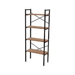 [14089038] BIBLIOTECA C E METALICA NEGRA C/ESTANTES MET 100