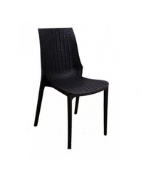 [14797176] SILLA HARMONY SIMIL RATAN PVC NEGRA 16109