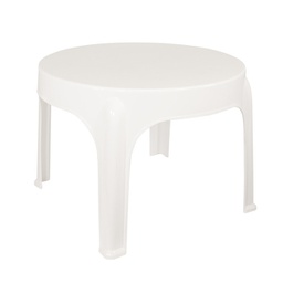 [14797262] MESA AUXILIAR LAURY QUALITY 62.5 DIAM X 47 ALT 14897 BLANCA REDONDA