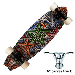 [34447346] JUGUETE PATINETA LONGBOARD 40X9.5" RUE.70X51MM ART 070