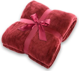 [12141559] ACOLCHADO LUXURY FLANNEL SOFT SHERPA QUEEN 240X230 BORDO 888