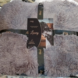 [12141571] ACOLCHADO LUXURY PV PLUSH TWIN 170X230 GRIS 1006