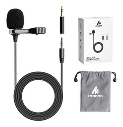 [62531001] MICROFONO LAVALIER MAONO AU-402L 3.5MM 2MTS