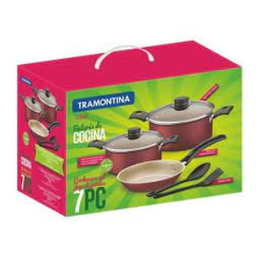 [11644013] JUEGO DE OLLAS TRAMONTINA TURIM 7 PIEZAS 20298/676