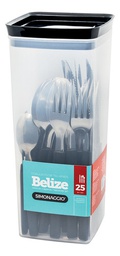[11153198] SET 24 CUBIERTOS SIMONAGGIO CPPA-98/25 MANGO NEGRO
