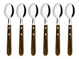 [11153207] SET X6 CUCHARITAS SIMONAGGIO 1511/6 MANGO MADERA