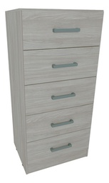[14123023] CHIFONIER ORLANDI 0,60 C/MET 5CAJ JACARANDA COD 3425
