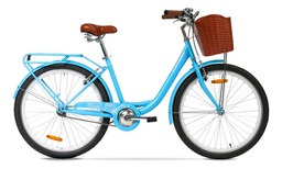 [23541086] BICICLETA PASEO TOPMEGA LUX R26 CELESTE 1007556