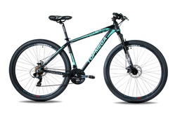 [23541088] BICICLETA TOPMEGA SUNSHINE R29 21V NEGRO/CELESTE "M"