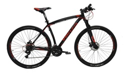 [23541100] BICICLETA VENZO LOKI SENSAH R29 21V ROJA FM5127