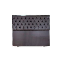 [14686001] RESPALDO P/SOMMIER MADERO CAPITONE COMUN DUE NEGRO CHENILLE 2,10 MTS