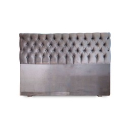 [14686009] RESPALDO P/SOMMIER MADERO SMART GRIS PANA 1,80 MTS