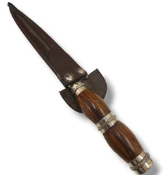 [11153086] CUCHILLO MANGO MADERA Y ALPACA 13CM MORTAL