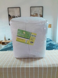 [12141071] ACOLCHADO LEMON PIE COTTON KING LISO BLANCO