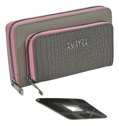 [33513196] BILLETERA AMAYRA 67 B791 GRIS ROSA