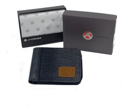 [33513205] BILLETERA UNICROSS 62 B1119 C/DIVISION DENIM NEGRO