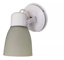 [02046040] APLIQUE 1 LUZ M8000 BLANCO