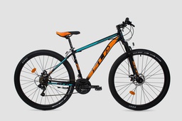 [23541267] BICICLETA SLP MTB 5 PRO R29 T20 16303 NEGRO NARANJA CELESTE