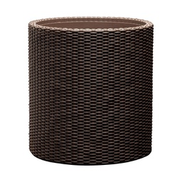 [16512164] MACETA CILINDRICA KETER MARRON 36CM