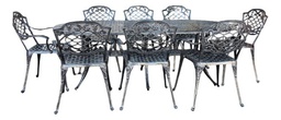 [04431052] JUEGO DE JARDIN CHATEAUX X 8 SILLONES GRIS OVAL