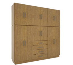 [14701122] PLACARD ORLANDI 150 2 CUERPOS 2.12 X 2.15 ROBLE