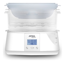 [51291085] VAPORIERA ATMA VA8121P CON 3 BANDEJAS Y PANEL DIGITAL 900W