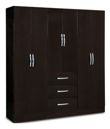 [14761053C6] ROPERO FAMILY MUEBLES MAXIMO 66008 6P CHOCOLATE CUOTA MELI