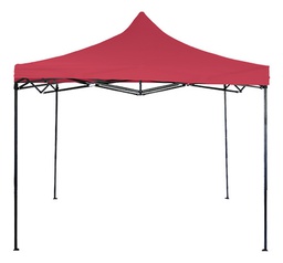 [21111071] GAZEBO LAURY ART. 16762 PLEGABLE 3x3  MT. CAÑO ACERO OXFORD ROJO