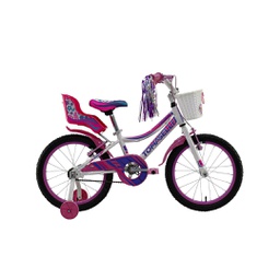 [23541386] BICICLETA TOMASELLI RIDER R16 TRIF162BLA FULL DAMA BLANCO FUCCIA