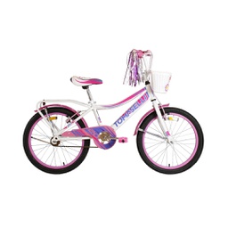 [23541388] BICICLETA TOMASELLI RIDER TRIF202BLA R20 FULL DAMA BLANCO LILA