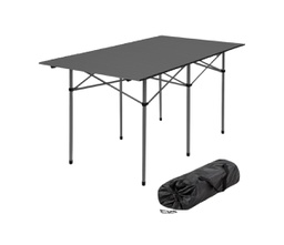 [21521012] MESA ALUMINIO PONTEC DS618-AL ENROLLABLE DOBLE NEGRO 1.40